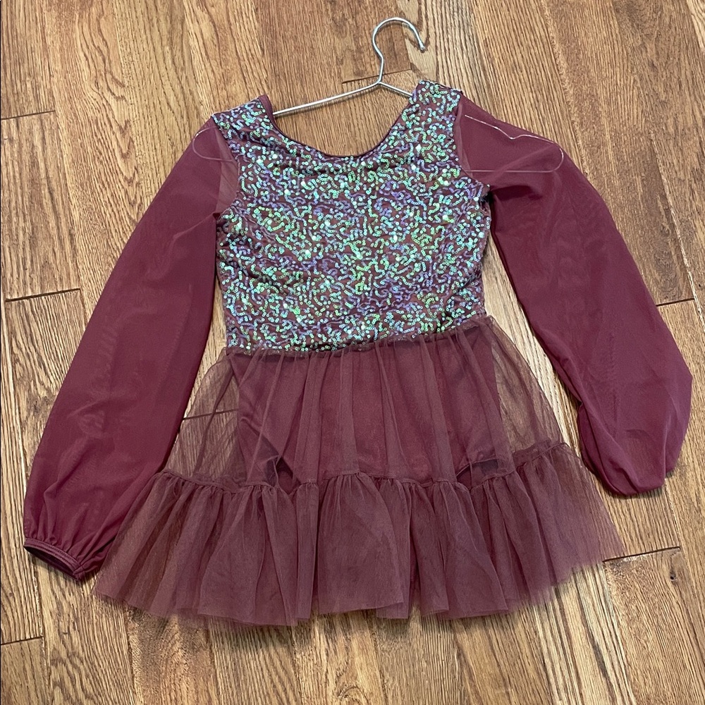 Weissman Burgundy Sequin and Tulle Kids Costume - Style 17714
